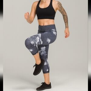 Lululemon Wunder Under Crop II Dottie Dream Leggings Size 4